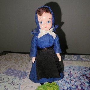 Vintage Amish Girl Doll 5"